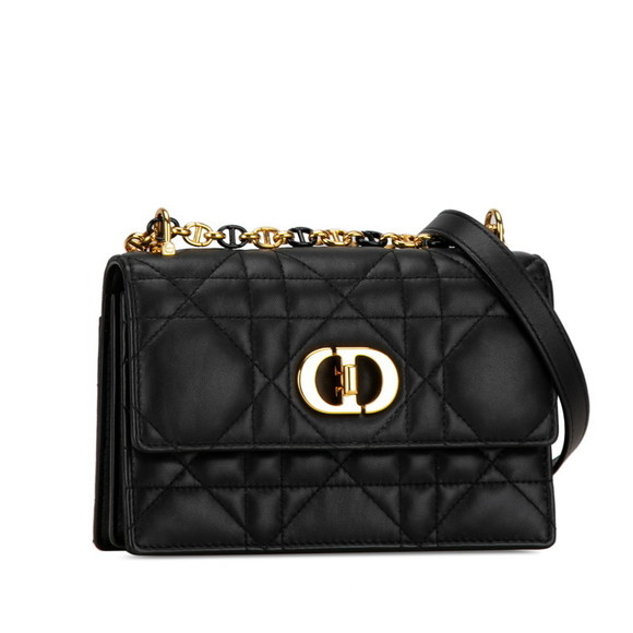 Dior Mini Black Caro Chain Miss Shoulder Lambskin Bag - Picture 1 of 11